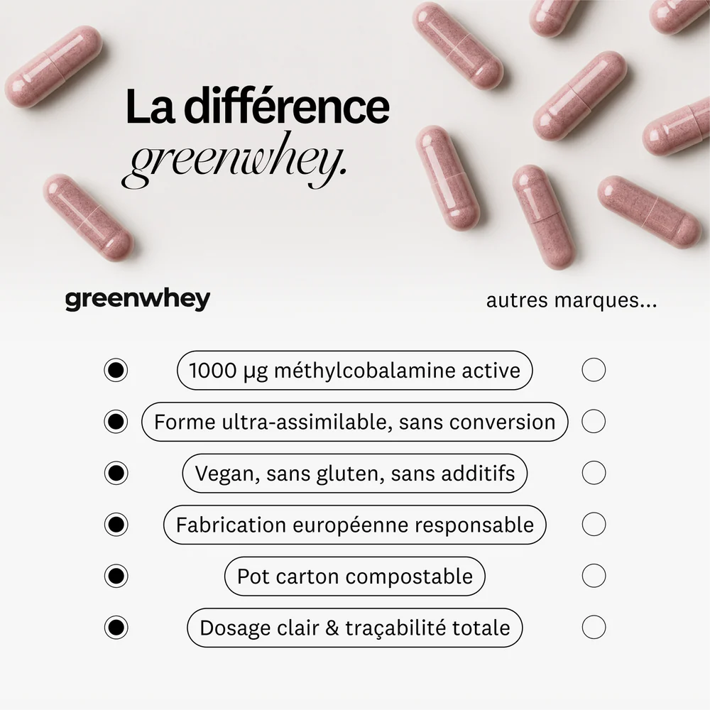 Vitamine B12 - 120 gélules Greenwhey