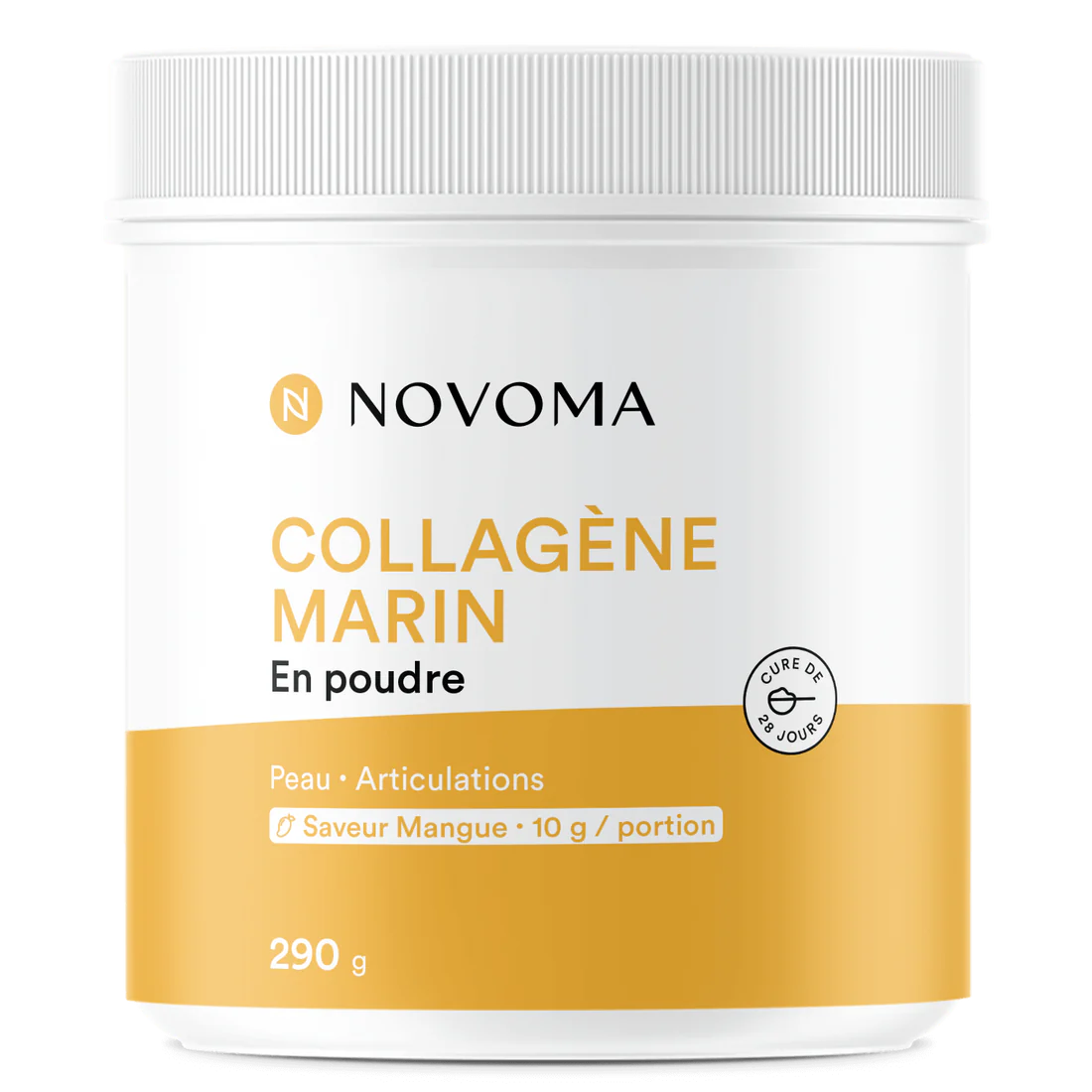 Collagène Marin en poudre saveur mangue (290g) - Peau · Articulations