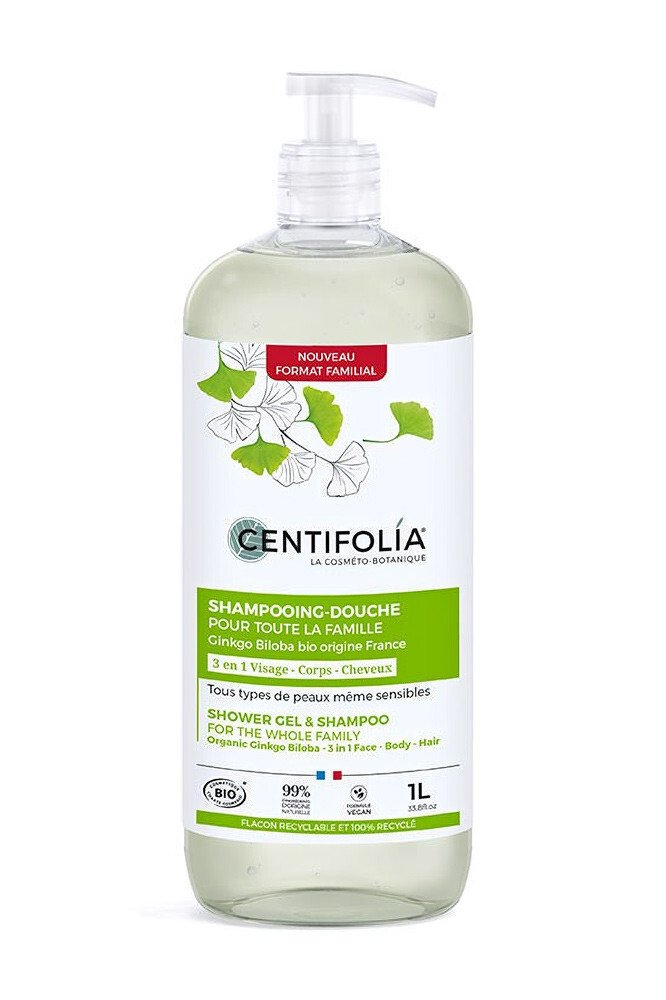 Shampooing douche pour toute la famille Bio - Centifolia 1 L