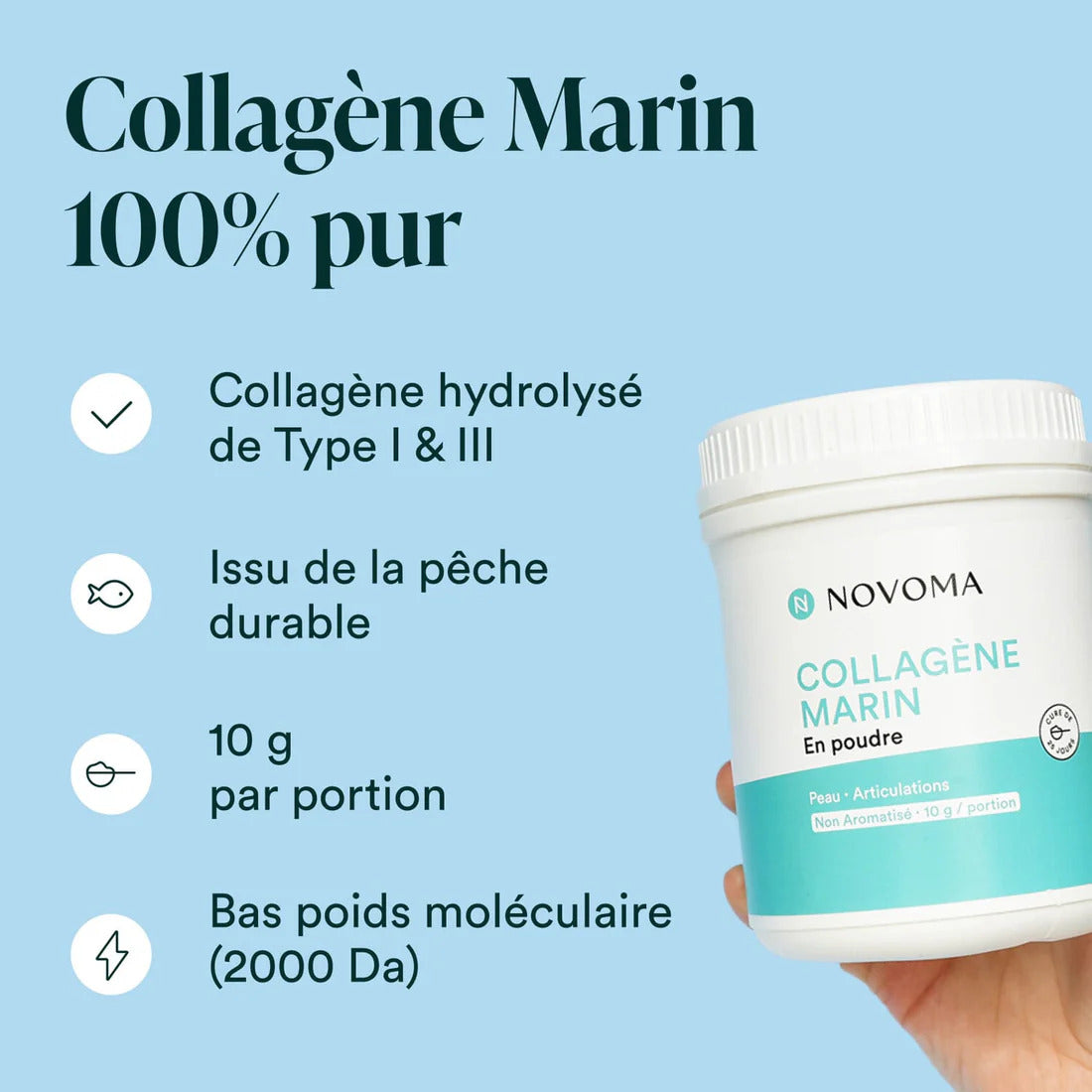 Collagène Marin en poudre (284g) - Peau · Articulations