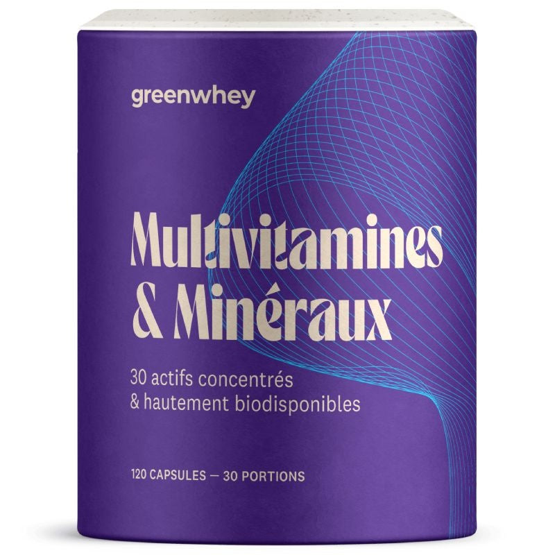 Multivitamines & Minéraux 120 gélules - Greenwhey