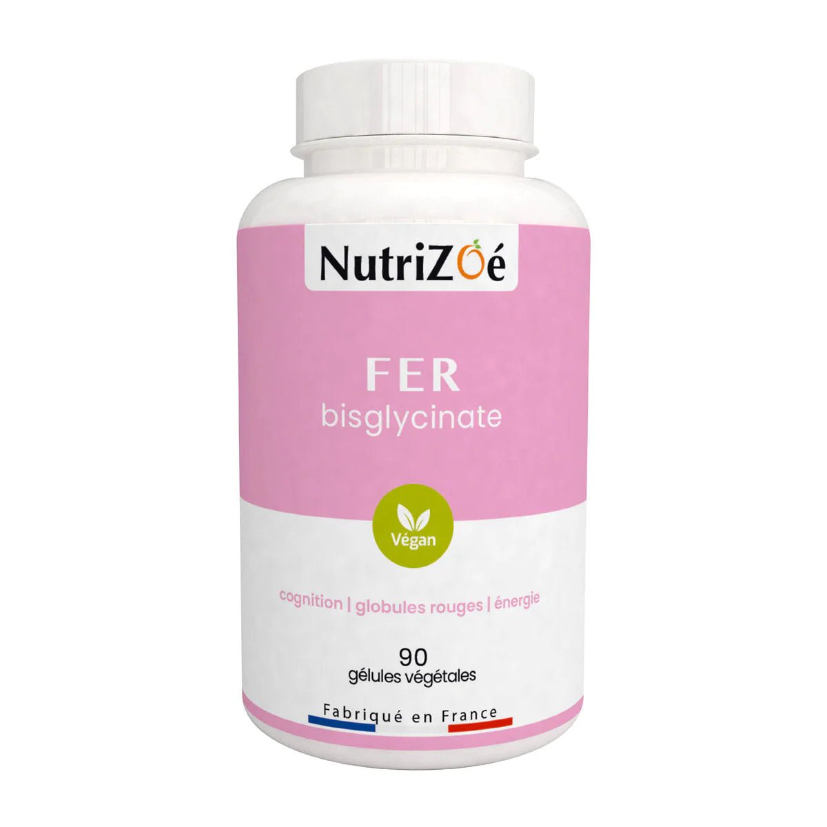 Bisglycinate de Fer (90 gélules) - NutriZoé - SYPURE