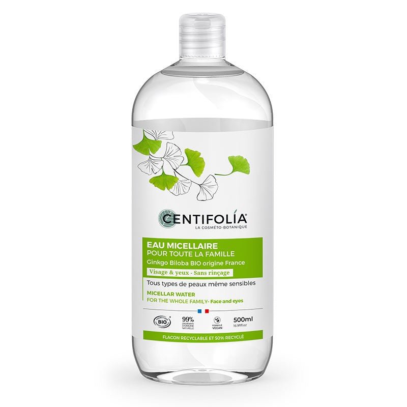 Eau Micellaire Bio Pour toute la Famille 500 ml - Centifolia - SYPURE