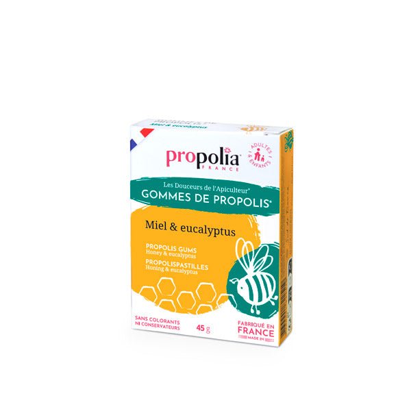 Gommes de Propolis - Miel & Eucalyptus 45g Propolia - SYPURE