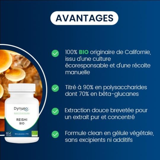 Reishi Bio 200 mg (60 gélules) - Dynveo - SYPURE