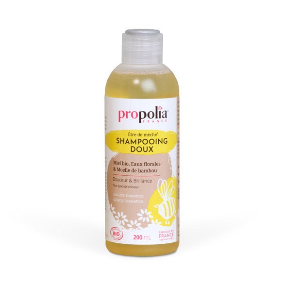 Shampoing Doux Bio Etre de mèche Miel et Bambou | 200ml - Propolia - SYPURE