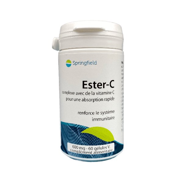 SPRINGFIELD Ester C Vitamine C 600 mg - 60 gélules - SYPURE